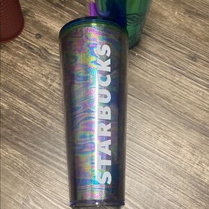 Starbucks Iridescent Tumbler with Straw